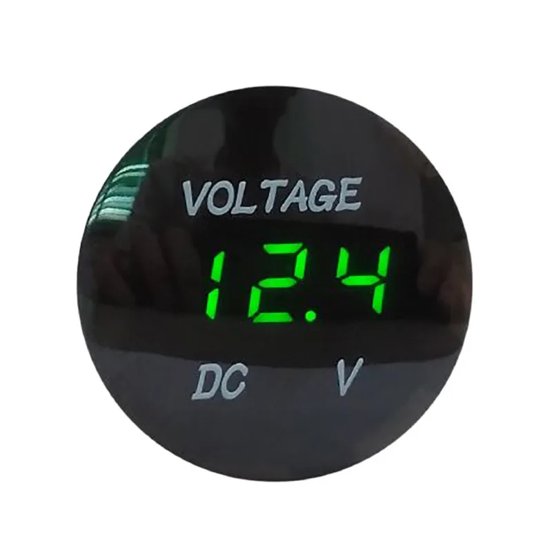 

DC Voltmeter Detector With LED Digital Display For Car Battery 12V/24V Modification Meter Tester Motorcycle Car Voltmeter