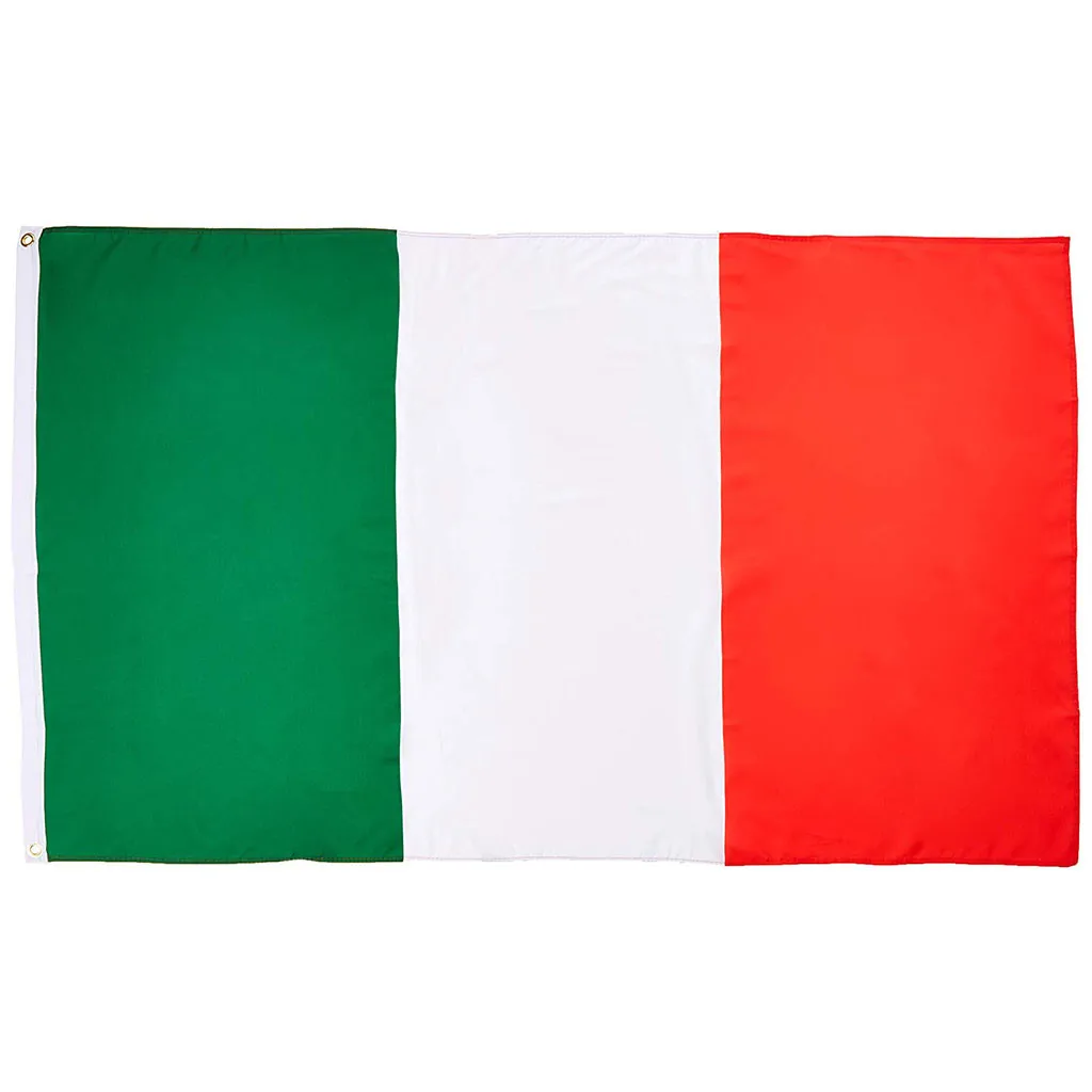 

100% Polyester Italy 3 X 5 Feet Flag Garden Decoration green Red white flag With Grommets Flag Festive decorations Decorative