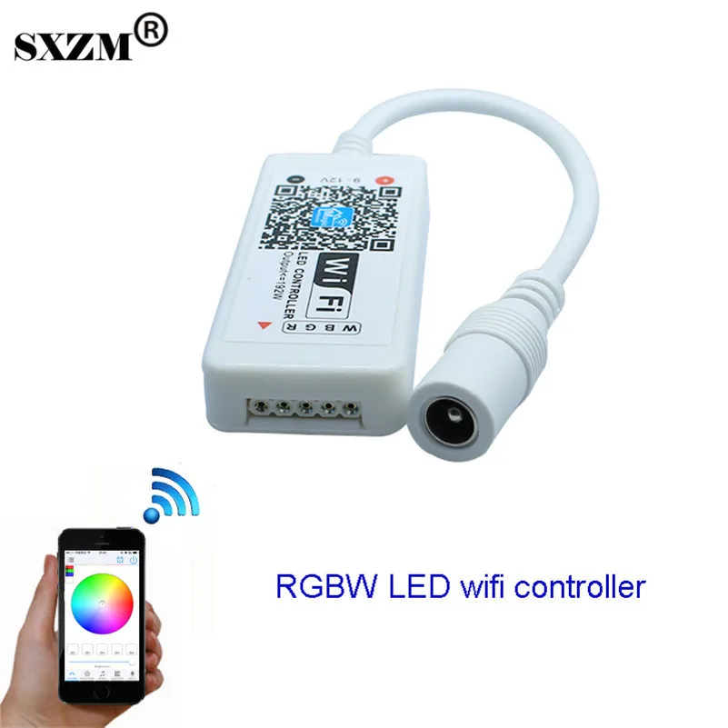

SXZM Wifi LED RGBW Controller DC12V mini controller for 5050 RGBW LED Strip module light free shipping