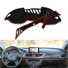 Dongzhen Подходит для Audi A6L 2012- приборной панели автомобиля Избегайте светильник Pad Инструмент платформа стол покрытие коврик авто Стайлинг