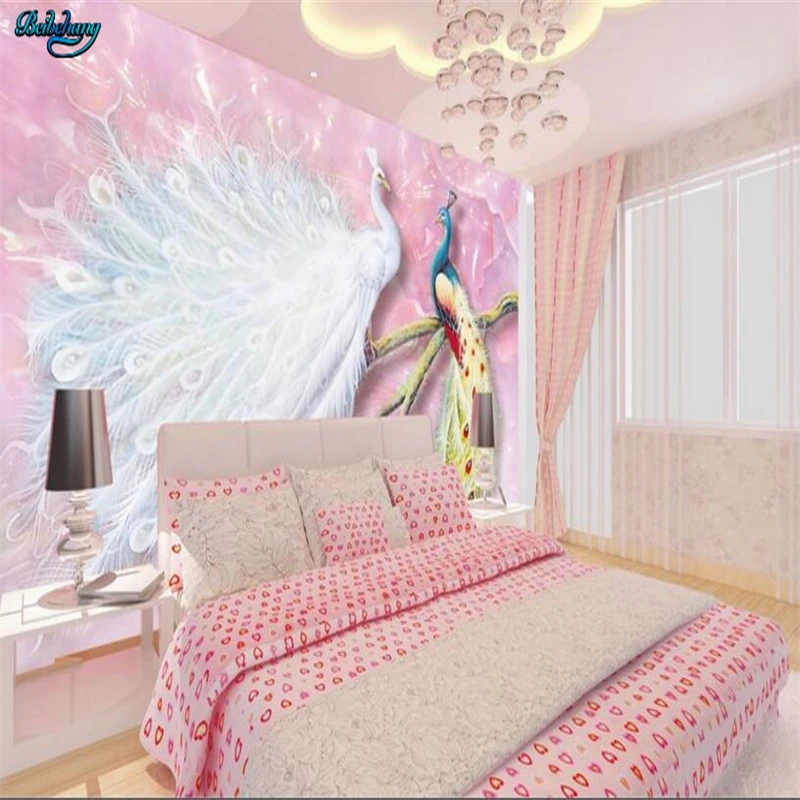 Us 8 85 41 Off Beibehang Large Custom Pink Romantic Love Tv Living Room Bedroom Background Home Decoration In Wallpapers From Home Improvement On