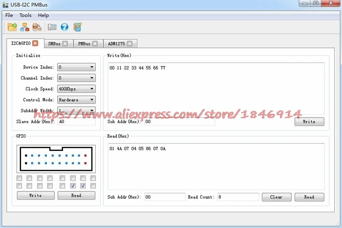 Бесплатная доставка USB-I2C IIC EEPROM писатель/программист USB к EasyScale автобус