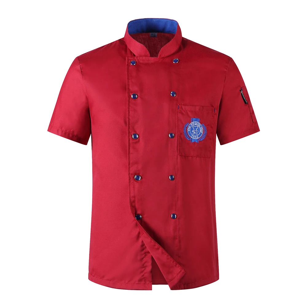 Chef Short sleeved Jacket Catering Restaurant Hotel Kitchen Food