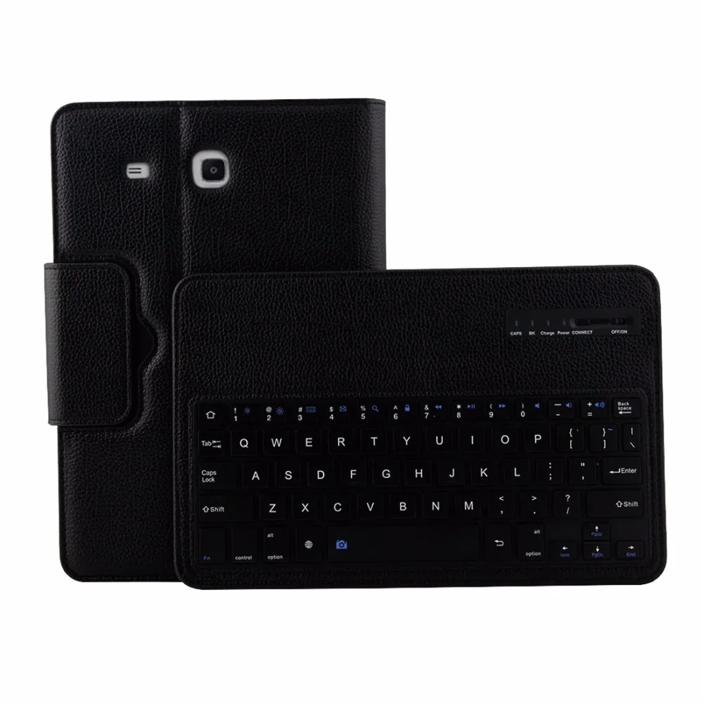 

For Samsung Galaxy Tab E 9.6 / T560 2 in 1 Detachable Wireless Keyboard Litchi Texture Leather Case with Holder