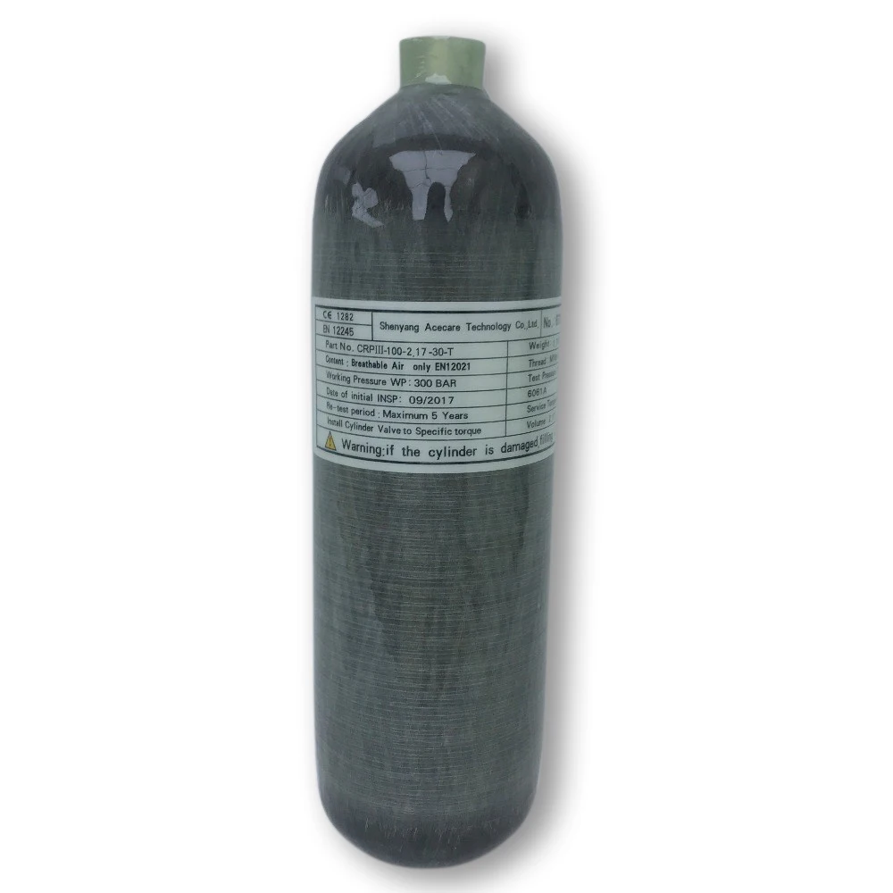 AC1217 2.17L CE Pcp Air Tank Paintball Tank High Pressure Cylinder 30Mpa Pcp Mini Cylinder Diving Cylinder Compressed Air -S AC1217 2.17L CE Pcp Air Tank Paintball Tank High Pressure Cylinder 30Mpa Pcp Mini Cylinder Diving Cylinder Compressed Air -S