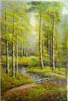

Oil Painting on Stretched Canvas "Exuberant Nature Scenery" 24x36"