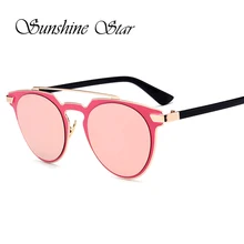 Pop edad new celebrity gafas de sol redondas mujeres hombres gafas de sol de metal de alta calidad gafas de lujo gafas de sol 400uv