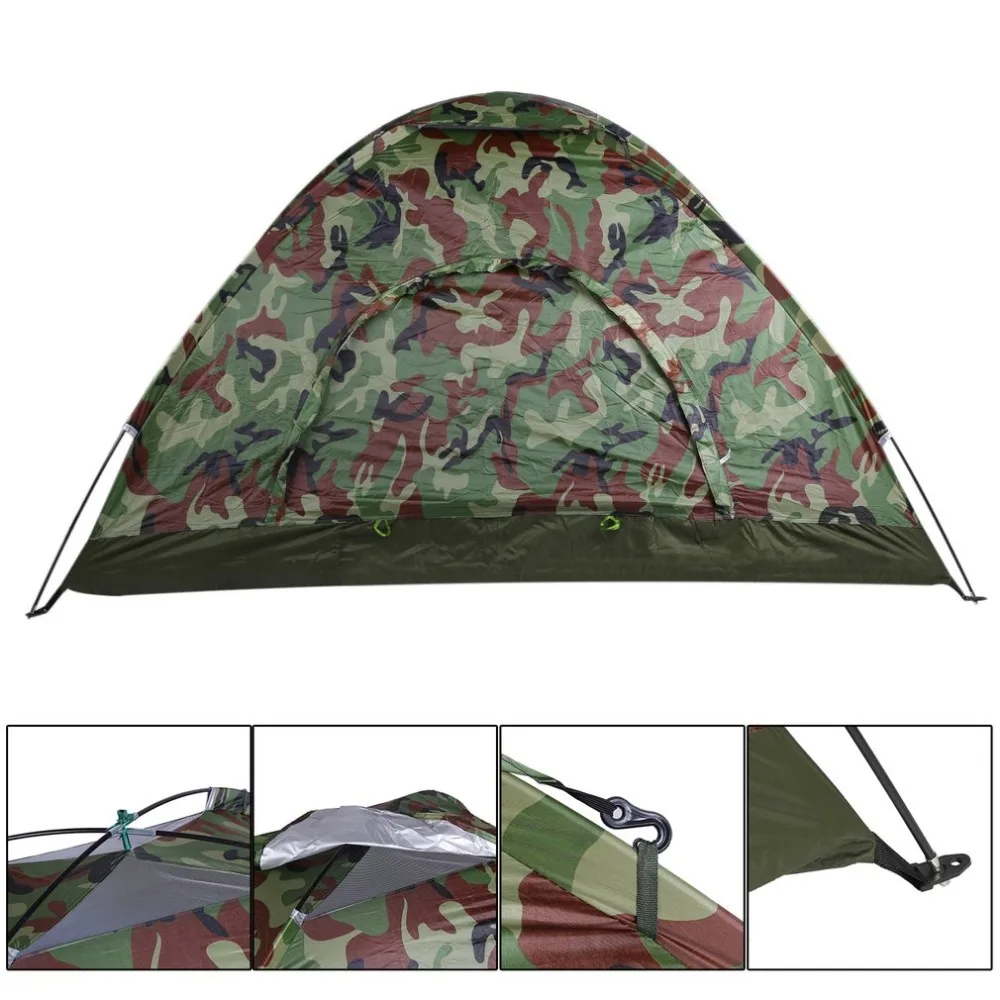 Outdoor Portable Single Layer Camping  Tent (7)
