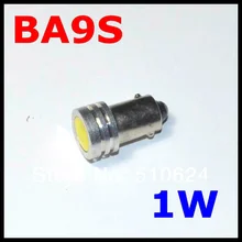 100 шт./лот автомобиля светодиодный светильник BA9s 1 Вт Светодиодный SMD лампа для салона автомобиля автомобильные лампы Автомобильные фары Клин световой индикатор белый