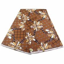 Африканская настоящая голландская восковая Ткань 6 ярдов африканские вечерние язычковые хлопок гхановый Воск Принт Анкара ткань