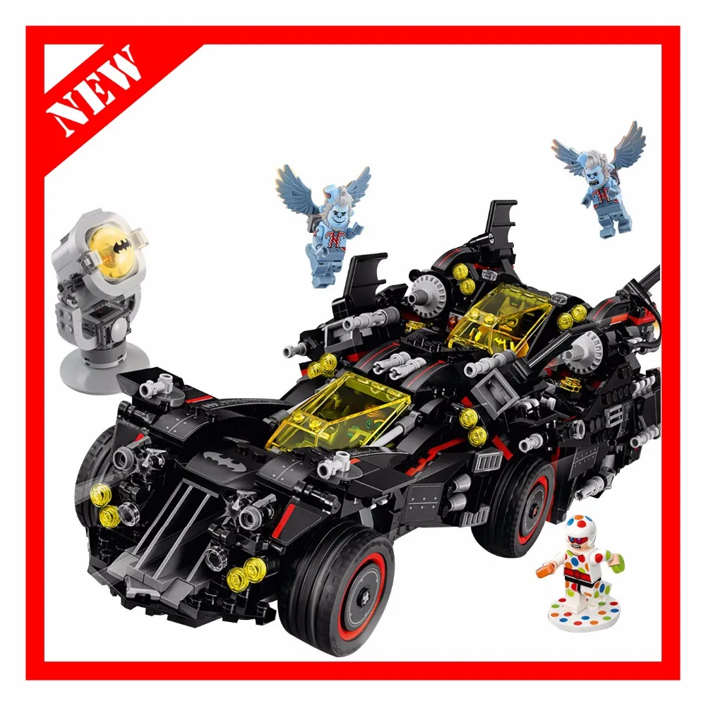 

Batman 1496Pcs Marvel Super Heroes Genuine Movie The Ultimate Batmobile Building Blocks Compatible Legoed 70917 Bricks Toys