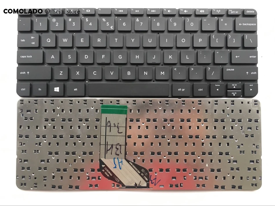 США Английский Клавиатура для ноутбука hp 410 G1/Pro x2 410 G1 черный без рамки раскладка клавиатуры США