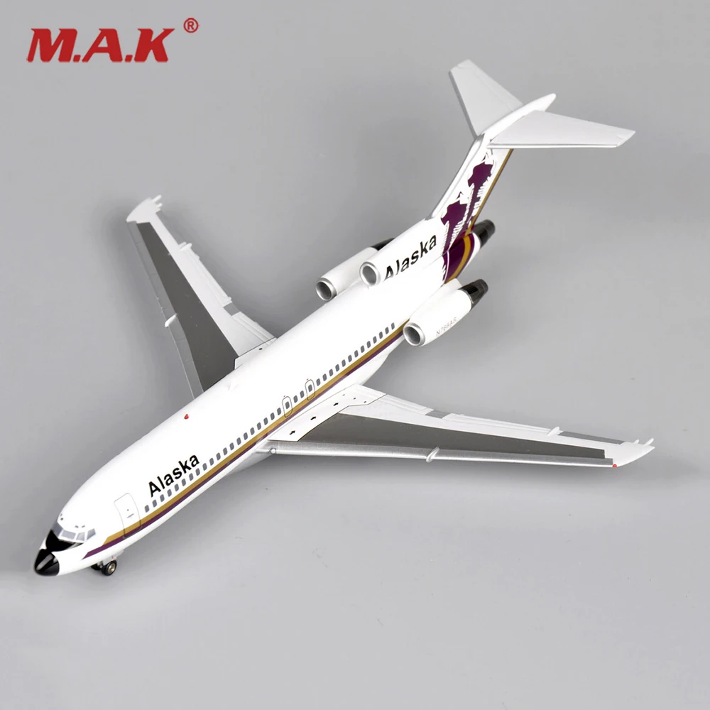 

kids toys 1/200 Scale Diecast Inflight200 Alaska N766AS Boeing 727-100 Airplane Aircraft Model