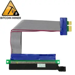 Pci-e Экспресс 16X к 1X Riser Card адаптер Flex удлинитель 15 см