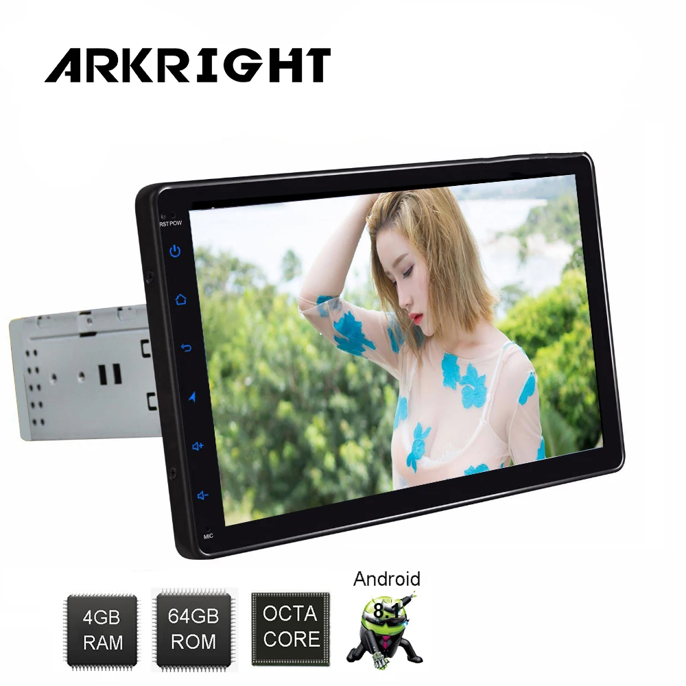 

9" 4GB+64GB 1 Din Android 8.1 Built-in 4G Module Universal Car Radio GPS Navi DSP Carplay Wifi Bluetooth Multimedia Player