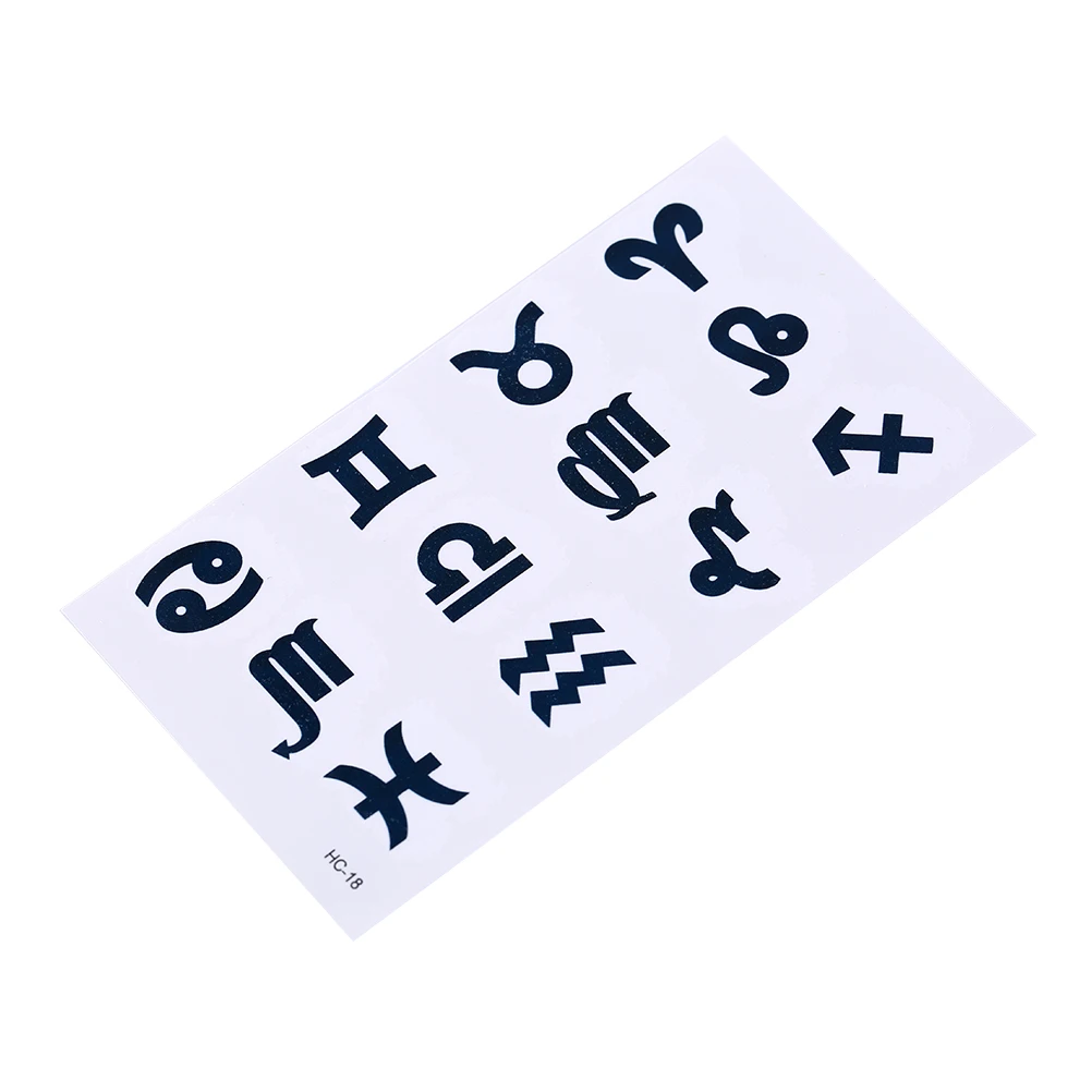 

1 Sheet 10.5*6.5cm Waterproof Temporary Tattoo Ancient Classical Pattern Stickers Flash Tatoo Fake Tattoos For Girl Men