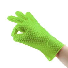 Силиконовые Кухня Кулинария Перчатки для микроволновой печи термостойкие силиконовые домашние перчатки приготовление, Выпекание, барбекю перчатки держатель