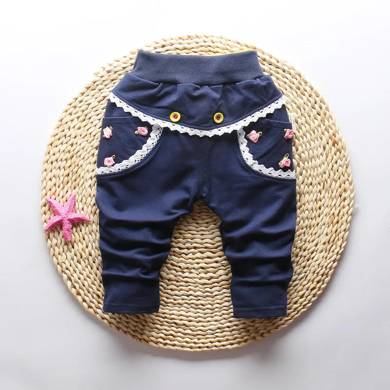 IENENS/От 0 до 3 лет длинные штаны для маленьких девочек, брюки, одежда повседневные штаны для маленьких девочек, весенне-осенние детские хлопковые штаны с заячьими ушками