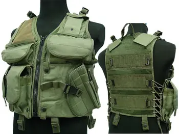 

Outdoor Military Army Paintball TVE Airsoft Assault Tactical Combat molle Vest Green