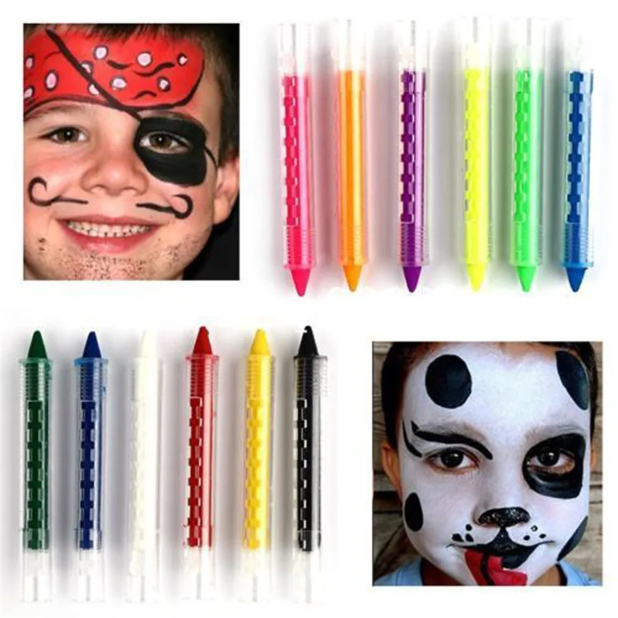 Brand New 6 Colors Fashion Face Paint For Kids Professional Non toxic