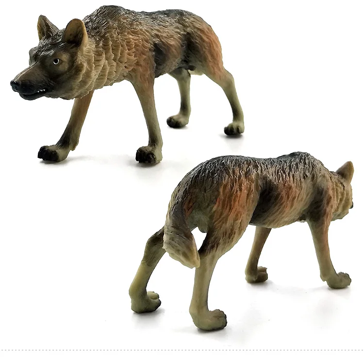 Моделирование животных модель волк фигурки овец домашний декор миниатюрное украшение для сада в виде Феи аксессуары современные пластиковые статуи игрушки