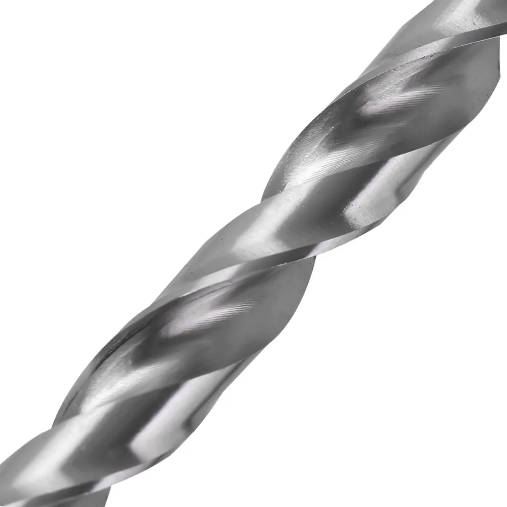 HSS Drill Bit for Metal Drilling 1.0 ~ 8.0 mm Round Shank 10 Pieces Pack KSEIBI