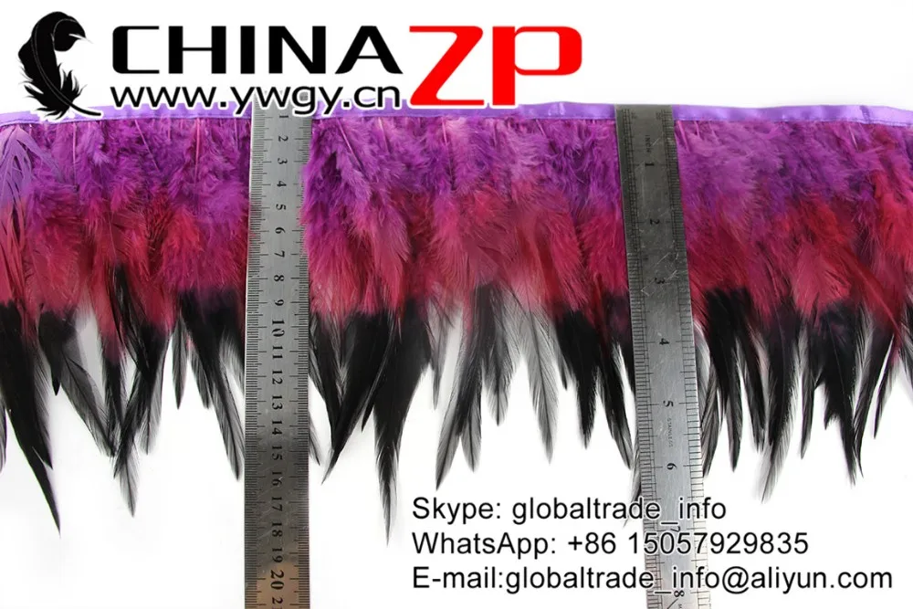 Rooster Saddle Feathers Trim Fringe-Mix (10)