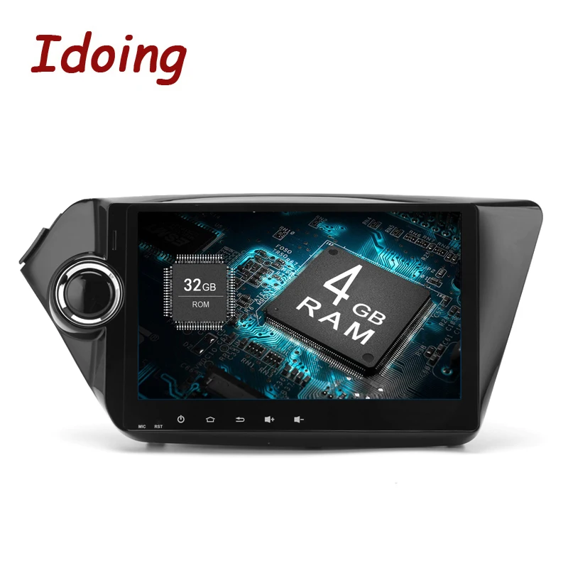 Idoing 2Din9 &quot4 Гб ОЗУ 32 ПЗУ Восьмиядерный автомобильный gps-плеер для Kia K2 Rio Android8.0