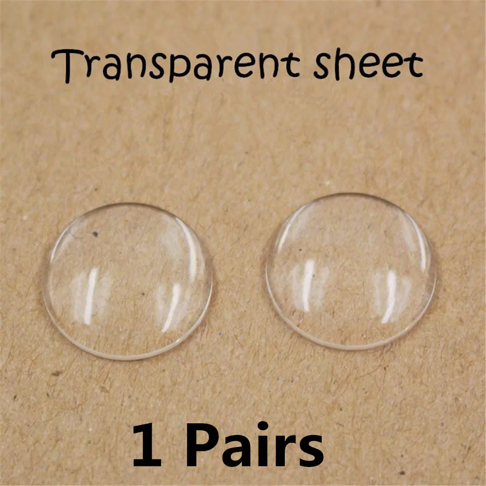 For 1/6 Factory Blyth Doll Eyechips 14mm Suitable for DIY Doll Eye Pupil Free Shipping - Цвет: Transparent Sheet