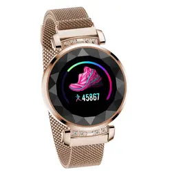 696 новейшие модные H2 плюс Смарт-часы Для женщин 3D Diamond Стекло сердечного ритма крови Давление Sleep Monitor лучший подарок Smartwatch