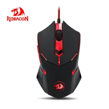 

3200 DPI 6 Buttons Wired Mouce Durable Smooth RedragonGaming Mouse for PC Laptop Computer 2019#T2