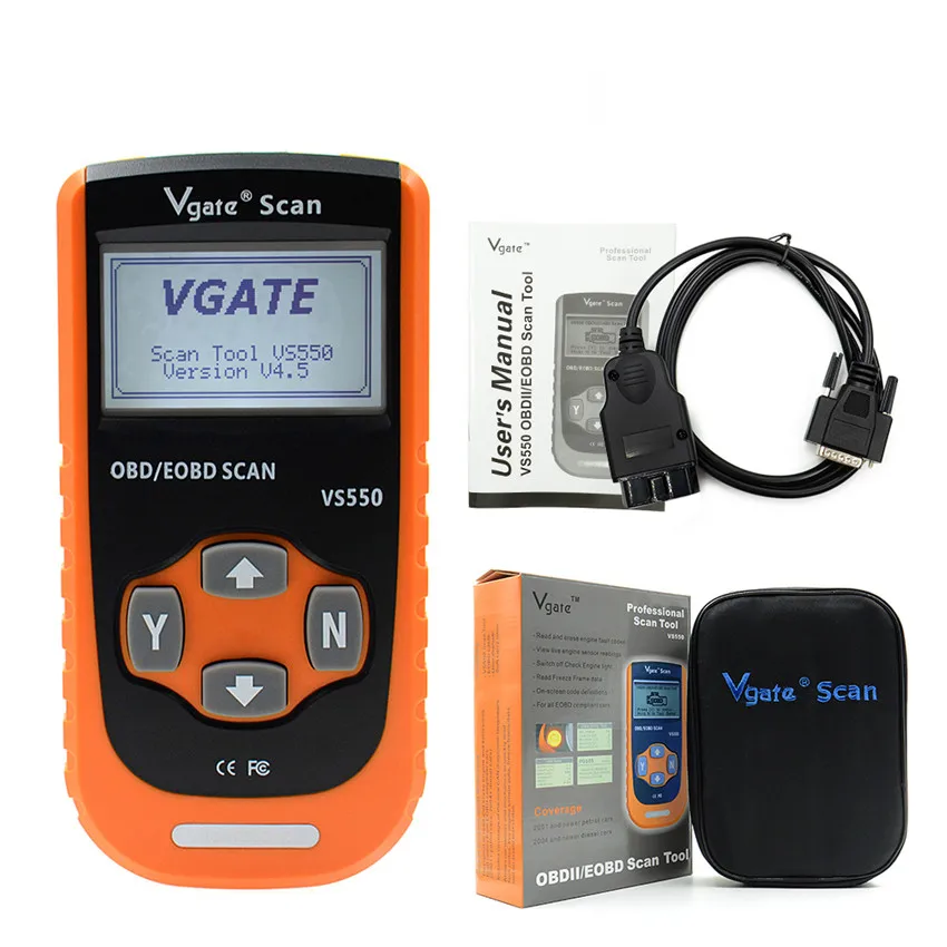 10 шт./лот последним Vgate VS550 Автомобильная может ОДБ II 2 OBD2 OBDII Диагностика Code Reader Сканер инструменты сканирования