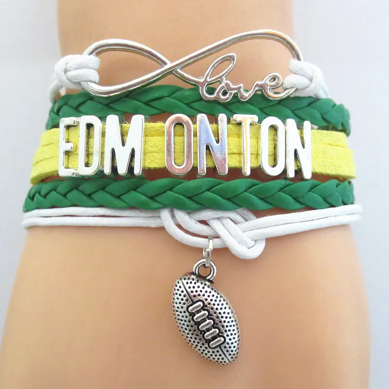 Buy Infinity Love EDMONTON football fan bracelet
