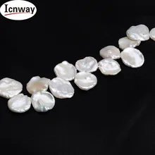 Натуральный AA+ жемчужное ожерелье Reborn лепесток жемчуг 11-12 мм для изготовления ювелирных изделий 15 дюймов DIY ожерелье браслет серьги