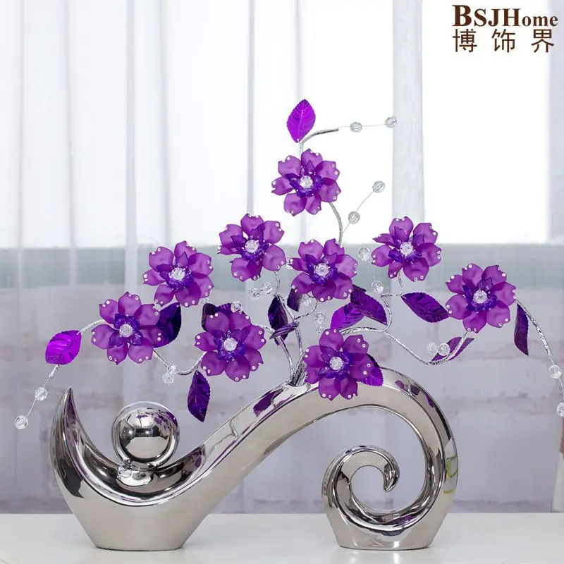 

Minimalist ceramic Acrylic creative simple fashion flowers vase home decoration accessories crafts room wedding vase figurines