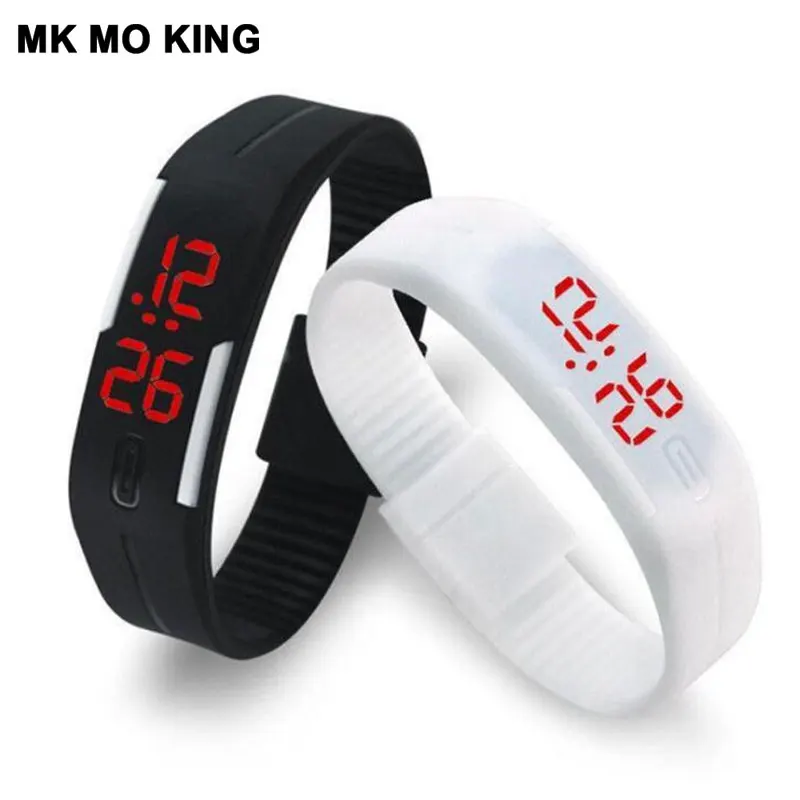 

Korean of the touch screen electronic bracelet men's Women's Watches fashion silicone ladies sports wrist watch Relogio Digital