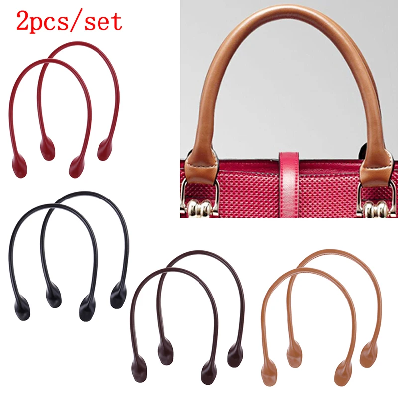 

1Pair Leather Handles for Handbag DIY Bag Accessories Short Straps Sewing Craft