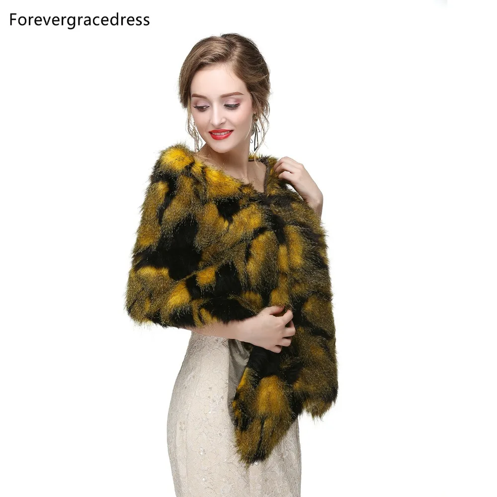 Женское свадебное пальто Forevergracedress элегантное мягкое болеро из искусственного