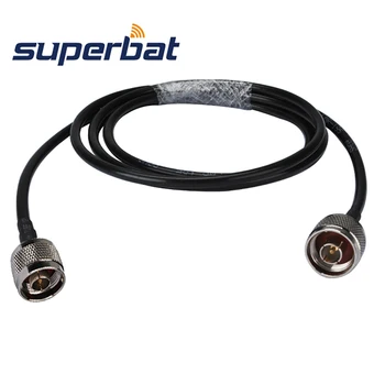 

Superbat 10 ft N Male to N Male Plug Adapter Crimp Pigtail Coaxial Cable KSR195 3M for WLAN