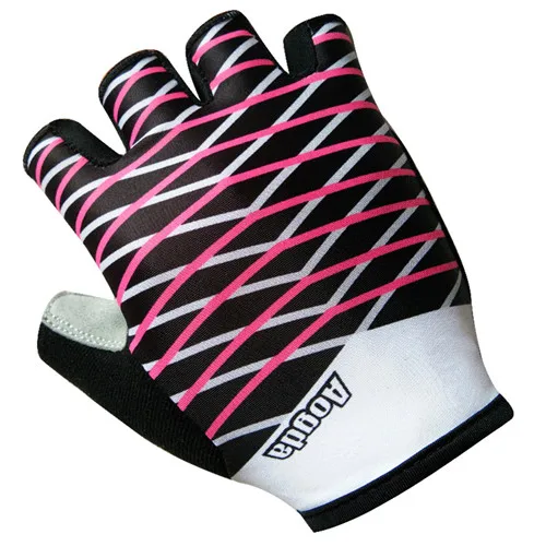 Тур де Франс команда мужские велосипедные перчатки Guantes Ciclismo гель Bici Gants Vtt Gants Cannondal Bicicleta Luvas Para Ciclismo - Цвет: Розовый