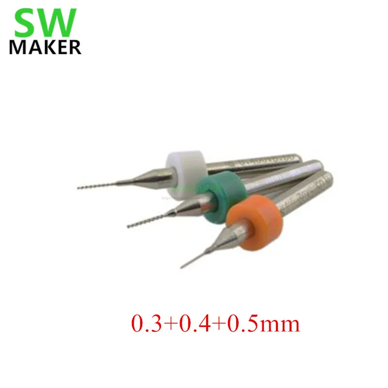 

3pcs/set 3D printer hotend nozzle cleaning bits set -0.3, 0.4 and 0.5mm