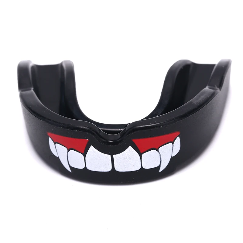 Teeth Protect Adult Football Basketball Boxing Mouth Safety Mouth Guard Oral Fang Mouthguard Taekwondo Muay Thai Teeth Protector - Цвет: BK