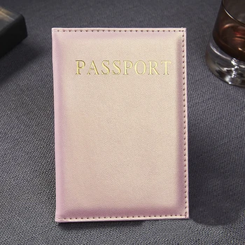 

Casual Pu Leather Passport Covers Travel Accessories Id Bank Credit Card Bag Men Women Passport Business Holder Wallet Case