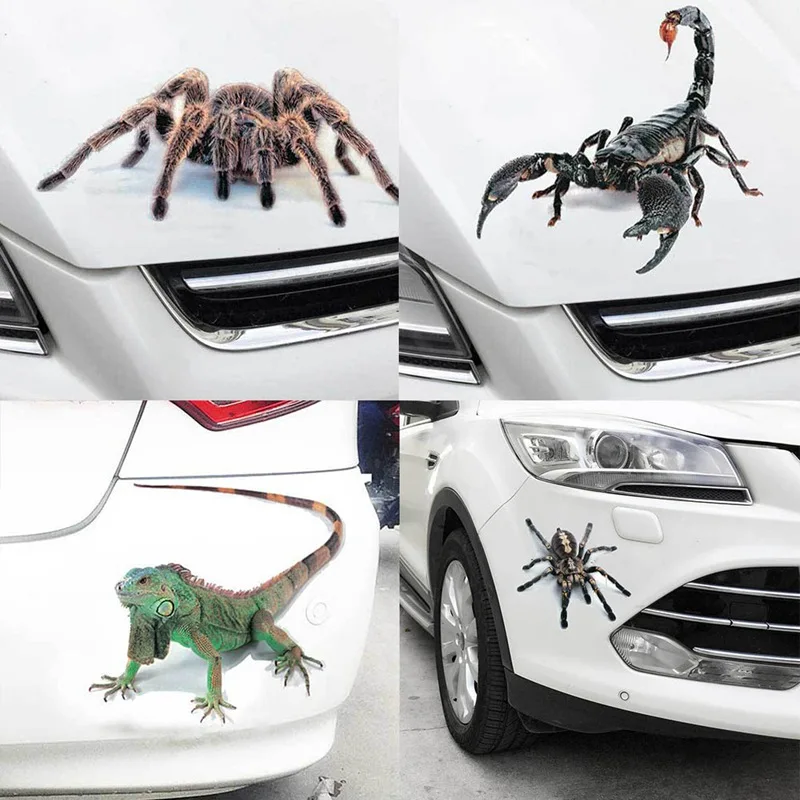 3D наклейка в виде паука для ползания автомобиля на окно грузовика капот подарки