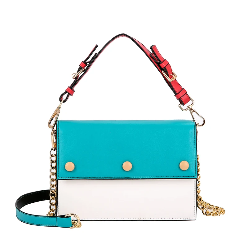 

high quality Color matching small ladies messenger bags leather shoulder bags women crossbody bag for girl brand women handbags
