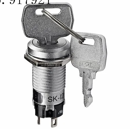 

[ZOB] SK-12BA imported from Japan nkk day open SK12BAW01 / C-UL key switch SK12AG13 Keylock Switches --5PCS/LOT