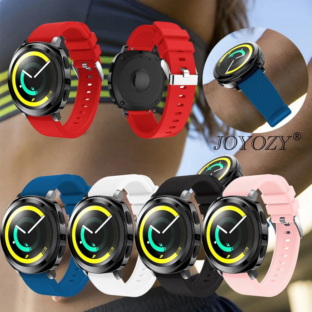 

Joyozy New watch band Sport Soft Silicone watch strap Replacement Wristband Wrist Strap For Samsung Gear Sport 20mm watch band