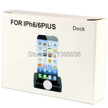 DHL 100 шт./лот рабочего синхронизации данных Колыбели док-станция Зарядное устройство для iPhone 6/6 S Plus Поддержка IOS 8 Цвета: черный и белый
