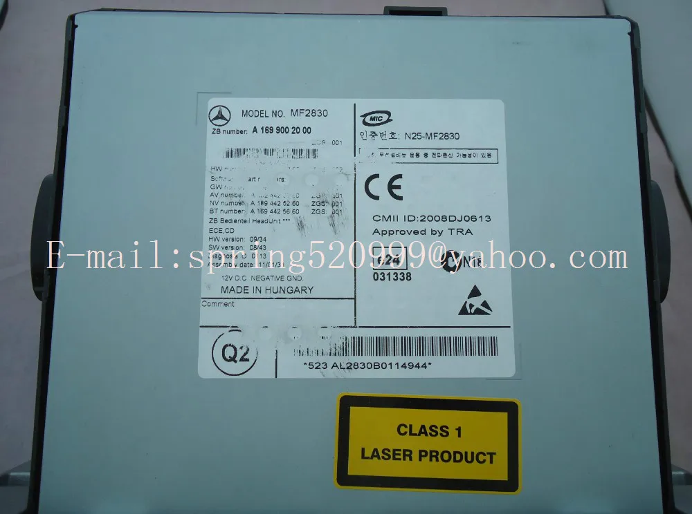 Оригинальный новый Alpine один CD радио N25 MN2830 для Mercedes Vito B класса аудио 20 A169 900 00