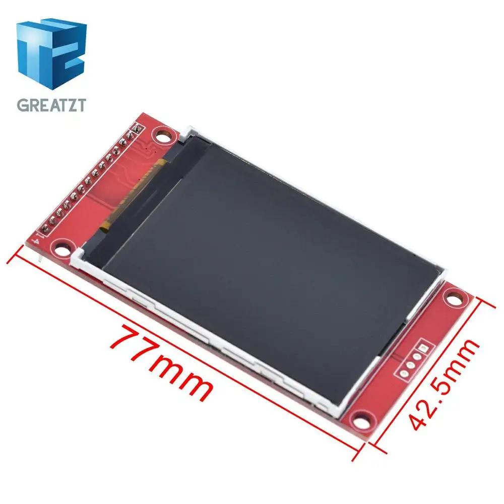 2," 2,4 дюйма 240x320 SPI TFT lcd модуль последовательного порта 5 В/3,3 В PCB адаптер Micro SD карта ILI9341 ЖК-дисплей белый светодиодный для Arduino